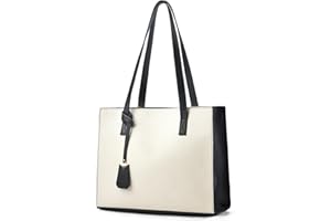 Cckuu Ladies Tote Bags Simple PU Leather Top Handle Women Shoulder Handbags Work School Shopping Bags