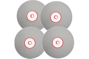NEFLUM 4pcs/set 100mm Polishing Grinding Disc 600 800 1200 3000 Grit L Diamond Coated Flat Lap Wheel Lapidary Polishing Grinding Disc