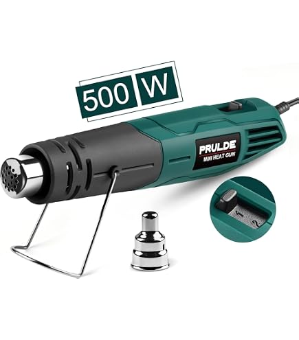 VViViD Professional 1200W Heat Gun With Temperature Dial, Precision Nozzle, And Heat-Resistant Glove – Ideal For Vinyl Wrapping, Paint Stripping, Thawing Pipes, And Flooring