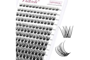 FADLASH Pojedyncze przedłużenia rzęs klastra 40D 0,07 D Curl 8-16 mm Mieszane tace Pojedyncze rzęsy DIY Wiele kształtów Przedłużanie rzęs Dostosuj swój wygląd w domu dla początkujących..