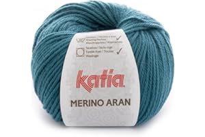 MERINO ARAN de Lanas Katia. Ovillo de color petroleo Cod. 56
