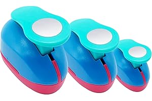 Eylkeup Motivlocher,Papierstanzer Stanzer Set Motivstanzer für Grußkarten Scrapbooking Geschenkanhänger Fotos Basteln 8,16,25cm (Zufällige Farbe)