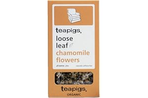 TEA PIGS Teapigs Organic Loose Leaf Chamomile Herbal Tea Made with Whole Organic Chamomile Flowers (1 Box of 40g, 25 Servings) Loose Chamomile Tea, Caffeine-Free Tisane