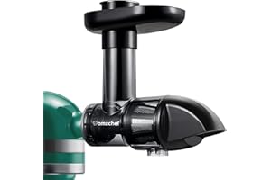 AMZCHEF Akcesoria do sokowirówki KitchenAid Artisan – sokowirówka Slow Juicer, zestaw akcesoriów do maszyny kuchennej Kitchen Aid, nasadka do sokowirówki do warzyw i owoców (maszyna nie wchodzi w zakres