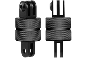 FEICHAO 2 adattatori universali girevoli a 360 gradi per treppiedi CNC, compatibili con GoPro Hero Series/Session 8.0 5 4/Fusion e altre action camera