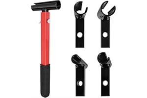 SXKBYQ Ensemble de Clés D'ajustement de Charnières de Porte en Acier au Carbone avec 4 Tailles (15/18/21/25mm) pour Ajuster les Charnières de Porte