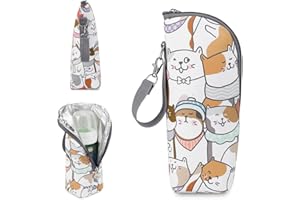 QOWIJEX Borsa Termica Porta Biberon, Borsa Da Viaggio Portatile Con Strato Isolante Per Latte Materno, Acqua E Stoccaggio Biberon
