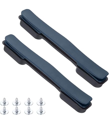 MroMax Maniglia Per Bagagli In Plastica - 23,3 X 2,6 Cm - Colore Nero - Ricambio Per Valigie E Scatole - 5
