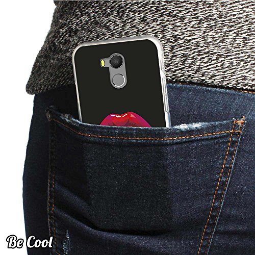 Becool® – Flexible Gel Schutzhülle für Oukitel U15 Pro, TPU Hülle aus bestem Silikon gefertigt, die dank unserem exklusivem Design sich einwandfrei an Ihr Smartphone anpasst und optimalen Schutz gewährleistet. Sexy Lippen - 3