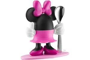 WMF Disney Minnie Mouse kieliszek do jajek z łyżeczką, 14 cm, zabawny kieliszek do jajek dla dzieci, tworzywo sztuczne, polerowana stal nierdzewna Cro