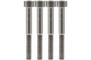 Ruifu Tornillos de cabeza Allen M5x10 12 16 18 20 25 28 30 35 40 45 50 55 60 mm titanio Gr5 Allen cabeza tornillos paso 0,8 mm para bicicleta tija de sillín de bicicleta freno de auriculares (paquete