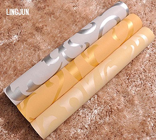 10 Meter 3D Dreidimensional Vlies Fototapete Top Tapete Wandbilder Bild Tapeten Wand (SILBER) - 7