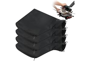 ELLECILA 4 Pcs Mitre Saw Dust Bag for Evolution, Adjustable Sander Dust Bag with Makes It Easy to Dispose, for 255 Model Mitre Sas, Edge Planer, Diagonal Saw