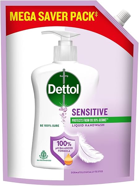 Dettol Liquid Hand wash, Sensitive, 1350ml