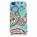 Produktbild Xtra-Funky Exklusiv Paisley-Art bunten Blumen blumigen Druckgummiartige Fest strukturierte Kunststoffkoffer für Apple iPhone 5 / 5S - Entwurf FA