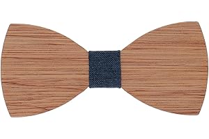 SHIPITNOW Noeud Papillon Bois Homme - Noeud Papillon en Bois - Mariage Soirée