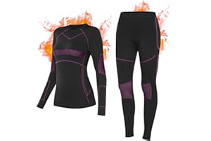 SIMIYA Thermal Underwear Womens Ski Base Layer Ultra Soft Long Sleeve Tops and Leggings Ladies Winter Thermal Set