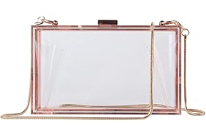 EVEOUT Mujeres Acrílico Moda Transparente Embragues de la Noche Caja Transparente Bolso de la Jalea de la Cruz del Cuerpo del Bolso del Monedero de Las Señoras Regalo