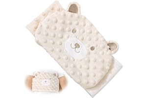 DmDoyy Bouillotte Bebe Anti Colique, Ceinture Chauffante Sèche Anti-Colique Pour Nourrisson, Idéale Pour Les Maux De Ventre Et Les Ballonnements, Garnissage En Pierres De Haricots Rouges