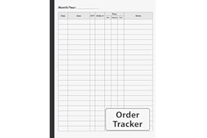 Order Tracker: Simple Daily Sales Log Book for Small Business