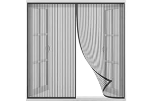 NEWDVMMSS Tenda Zanzariera Finestra,Tenda zanzariera per Porta, Mantiene Stanza Traspirante per Porte e finestre,Nero,120x140cm