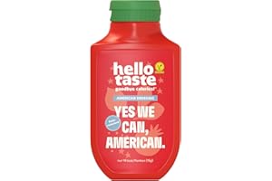 ‎HELLOTASTE hellotaste American Dressing 300ml - kalorienreduziert, ohne Zuckerzusatz & voller Geschmack | Für Gerichte, zum Grillen uvm. | Vegan, aspartamfrei, glutenfrei, sojafrei | 1 x 300ml