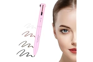 JOWFAY 4-In-1 Penna di Trucco, 4 in 1 Makeup Pen Multifunzione Eyeliner Marrone Matita Labbra Sopracciglia Matita di Bellezza per Microblading Matita Occhi Bianca Impermeabile All in One Evidenziatore