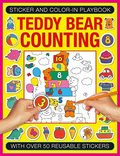 Sticker and Colour-in Playbook: Teddy Bear Counting: With Over 50 Reusable Stickers (Sticker and Color-in Playbook)