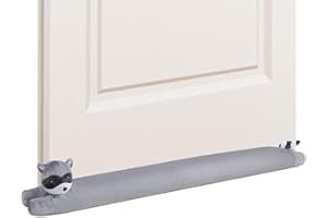 ‎MY OLI My OLi 91cm Unter der Tür Zugluftstopper Waschbär Stofftier Heavy Duty Tür Zugluftsperre Geräusch Staub Windstopper Schalldicht Energiesparer Zugluft Schutz für Türen und Fenster