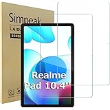 Simpeak 2 Pack Pellicola Protettiva Compatibile con Realme Pad 10,4", Vetro Temperato Protezioni Schermo HD Compatibile con R