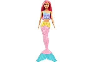 Barbie Dreamtopia Sirena, Bambola con Coda Che Si Muove, Giocattolo per Bambini 3+ Anni, GGC09