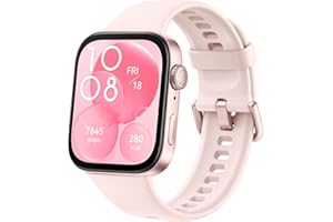 HUAWEI WATCH FIT 3 Smartwatch for men women, iOS & Android, Up to 10 Days Battery Life, Bluetooth Calls, GPS Smartwatch, Aluminum Case, AMOLED Display, Health&Fitness Tracker, Pink strap