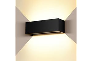 Cwycfw 36W Applique da Esterno 3000K Bianco Caldo Lampade da Parete Angolo del Fascio Regolabile Applique da Parete Interno/Esterno IP65 Impermeabile