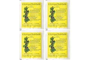 EBANEY Arauner Kitzinger Weinhefe BORDEAUX, 4er Pack, für 200 Liter