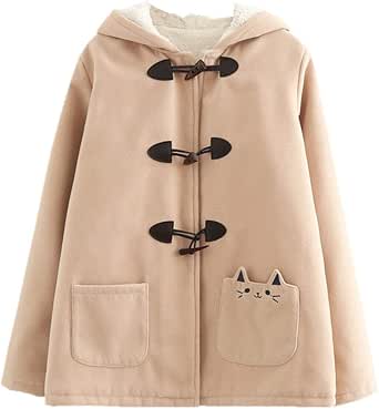 Womens Winter Coats Japanese Cute Thick 