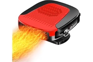 LUKYUS Portable Car Heater Defroster -150W 12V Portable Car USB Heaters,Collapsible Car Heaters Fan Defogger 2 in 1 Modes,Heating & Cooling for Fast Heating Defrost Defogger & Windscreen Fan
