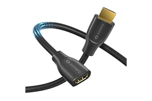 ‎SONERO Sonero® 4K HDMI Verlängerungskabel, Premium High Speed, 4K 60Hz, HDMI Stecker auf HDMI Buchse, vergoldete Kontakte, zweifache Abschirmung, PVC-Mantel, 1,00m