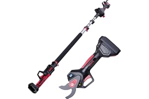 CCLIFE Batteridriven grensax 2-i-1-set med 2 m teleskopstång upp till 40 mm skärdiameter kompatibel med Makita 18 V/20 V (utan batteri)