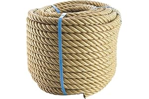 PROVENCE OUTILLAGE WERKA PRO, Corde polypropylène haute résistance de 18 mm de diamètre et 50 mètres de longueur, idéale pour le jardinage et le bricolage, résiste à 3 tonnes, couleur beige.
