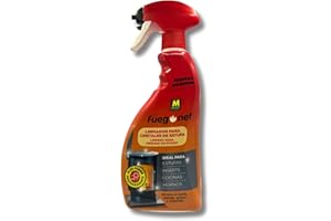 Limpiador para Cristales de Chimenea o Estufa 750 ml con aplicador MUY EFICAZ | Limpiador Potente contra Hollín, Grasa y Alquitrán | Limpieza Profunda y Brillo Inmediato | Nexum Market