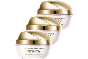 ADFUGE Moisturizing Brightening Concealer Smooth Tone-Up Cream,Corrector Iluminador Hidratante Crema Tónica, Crema De Maquillaje, Skin Brightening & Moisturizing Tone-Up Cream (3pcs)