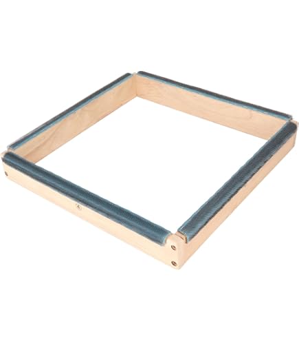 Telaio Per Punto Croce In Plastica Quadrato 43x43 Cm - Con Clip Per Ricamo, Cucito E Artigianato - Foto 5