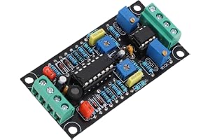 Vikye VU Meter Driver Board, Dual Channel 500uA DB Level Meter Driver Module med Enkel Strömförsörjning för Ljudsystem