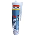 Dark Grey Colour Premium Silicone Sealant Silirub 2, Suitable for Internal and External Works Including bathrooms, Kitchens, Flooring, Windows & Doors.