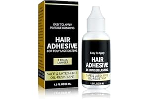 TBeautfave Wig Glue Lace Front, Waterproof Lace Wig Glue Hair Adhesive Glue Hair Glue for Wigs Strong Hold Invisible Bonding Adhesive Hair Glue for Wigs Latex-Free and Oil-Resistant Hair Adhesive