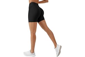 ZAAYO Pantalon Corto Deporte Mujer Short Push Up Pantalones Cortos Deporte sin Costuras Gym Leggings Deportivos para Yoga Fitness Running