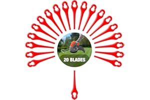 Terratek Genuine 20x Strimmer Blades Replacement Multi Pack For The TTCGT18, GGCGT18, GGSBUN & TCSBUN Strimmer Range Only. These Grass Trimmer Blades Will Only Fit The Cordless Strimmer Mentioned