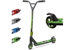 MEE GOO Pro Freestyle Trottinette freestyle avec roulement à billes ABEC-10 en alliage léger avec roue en alliage d'aluminium, cadre jusqu'à 100 kg pour avancés et débutants, skatepark