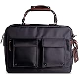 Scarters New Informal 2.0, 2X Stronger up to 15 inch Splash-Proof Laptop Messenger Bag with Trolley Sleeve ~ Jet Black