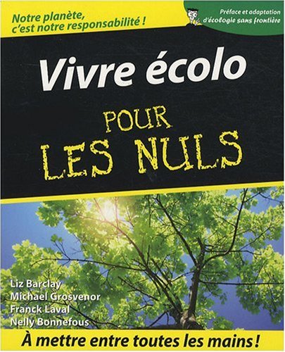 couverture de : Vivre &eacute;colo pour les nuls